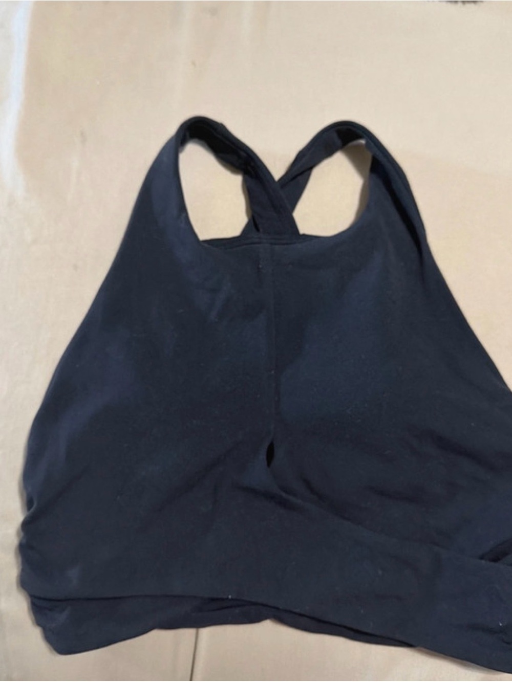 TOP Moda Black Racerback Crop Top